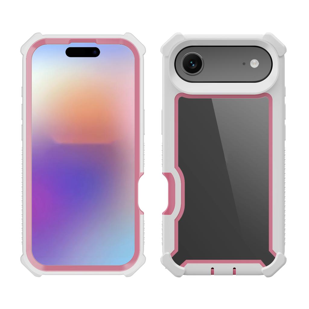 For iPhone 17 Air Case Clear Detachable 2 in 1 Shockproof TPU+PC Phone Back Cover