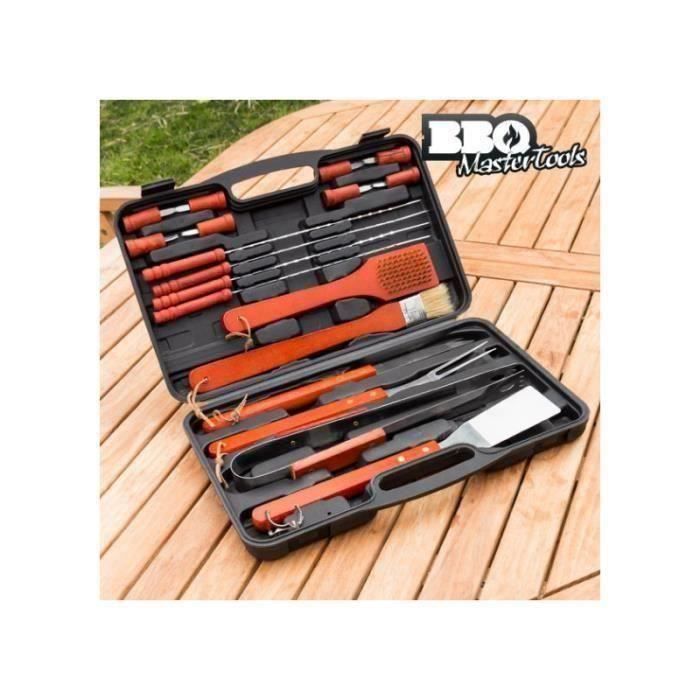 Malette set de 18 ustensiles pour Chef Barbecue