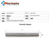 SUS304 Stainless Steel Threaded Rod M3-M12 Full/Short Thread Bar Headless Stud
