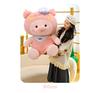 Adjustable Strap Pink Pig Plush Toy - Cartoon Figure for Boys & Girls Birthday Gift