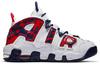 Nike Air More Uptempo White Blue Red Camo GS CZ7885-100