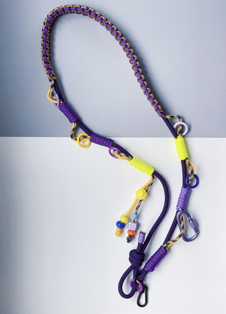 Handmade Paracord Woven Anti-lost Mobile Phone Small Bag Shoulder Strap Outdoor Multifunction Adjustable Bag Strap Lanyard