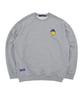 UPPERSTROP [Up9066] Upst Golf Applique Sweatshirt Melange Gray
