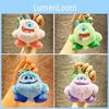 Schattige Pluizige Monster Familie Sleutelhanger Pluche Pop Tas Hanger Mini Speelgoed Decoratie Groothandel