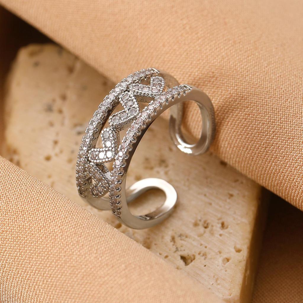 High-End Cross-Border Fashion Bow Ring for Women - European & American Style Open Index Finger Accessory