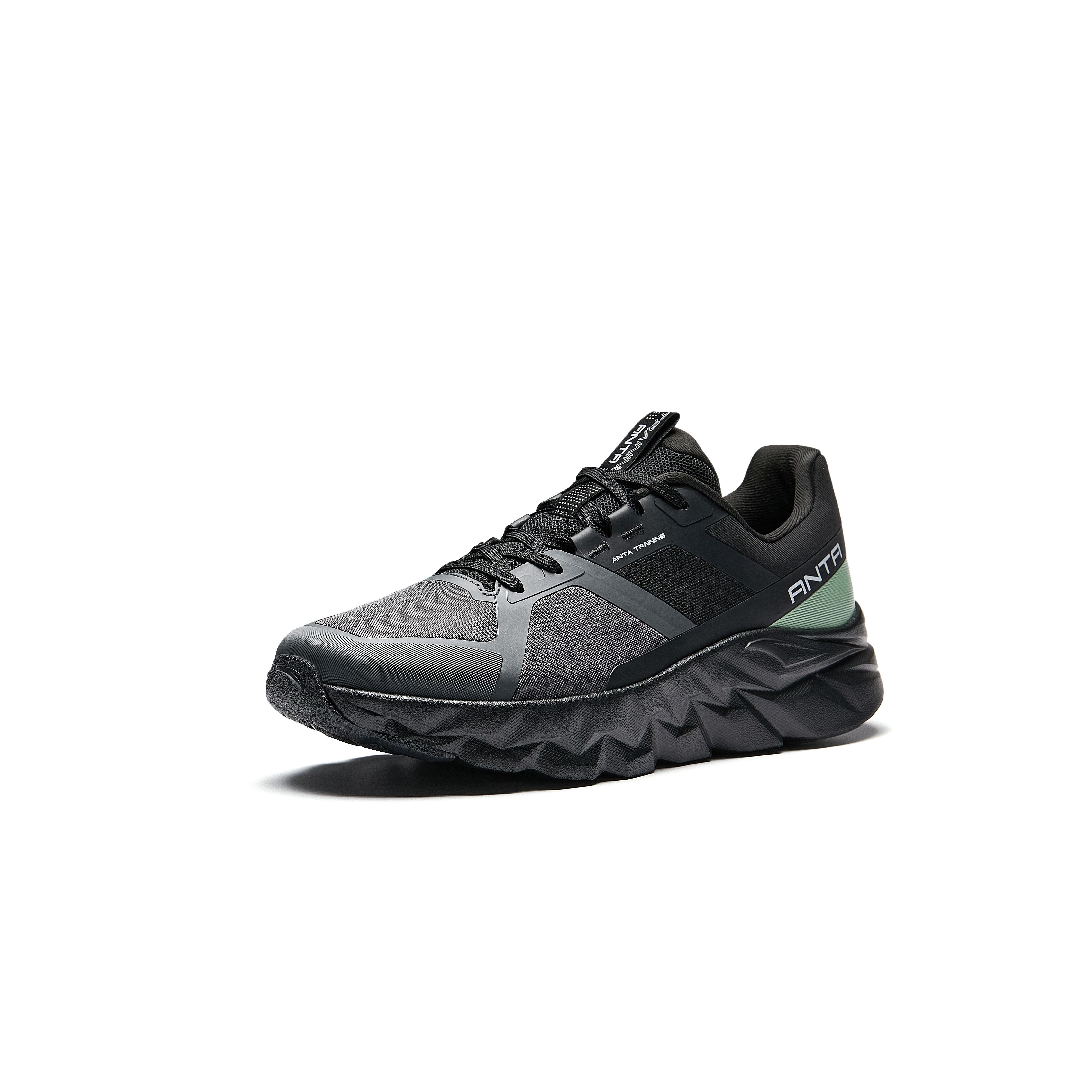 Anta Men Black White Shock Absorption Basketball Sneakers 112547787-3 43