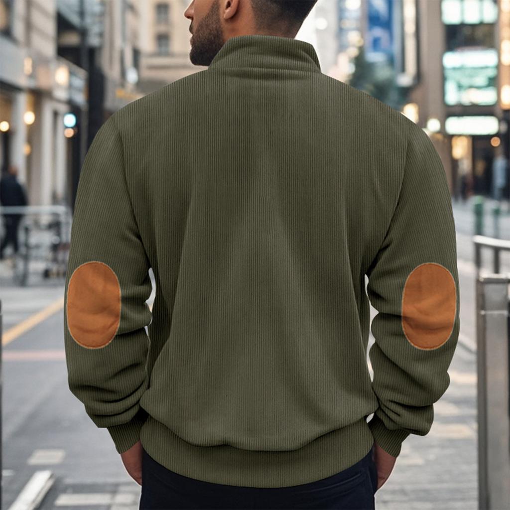 Men's Sweatshirt Loose Solid Color Outdoor Warm Breathable T-Shirt Top