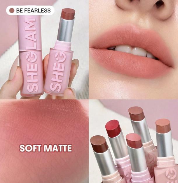 Sheglam's New Lightweight Matte Matte Autumn and Winter Lipstick Lip Veil Cushion Is Not Drying Out
