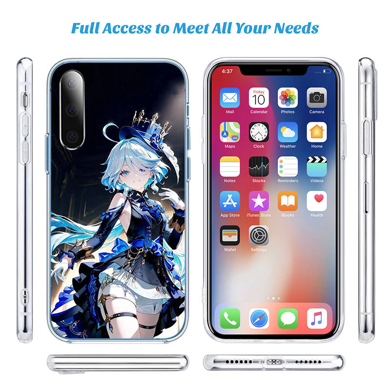 Genshin Impact Cute Phone Case for Motorola G14 G15 G24 G30 G31 G32 G34 G41 G42 G51 G52 G50 G60S G60 G62 G72 G71 G73 G84 G85 G200 E32