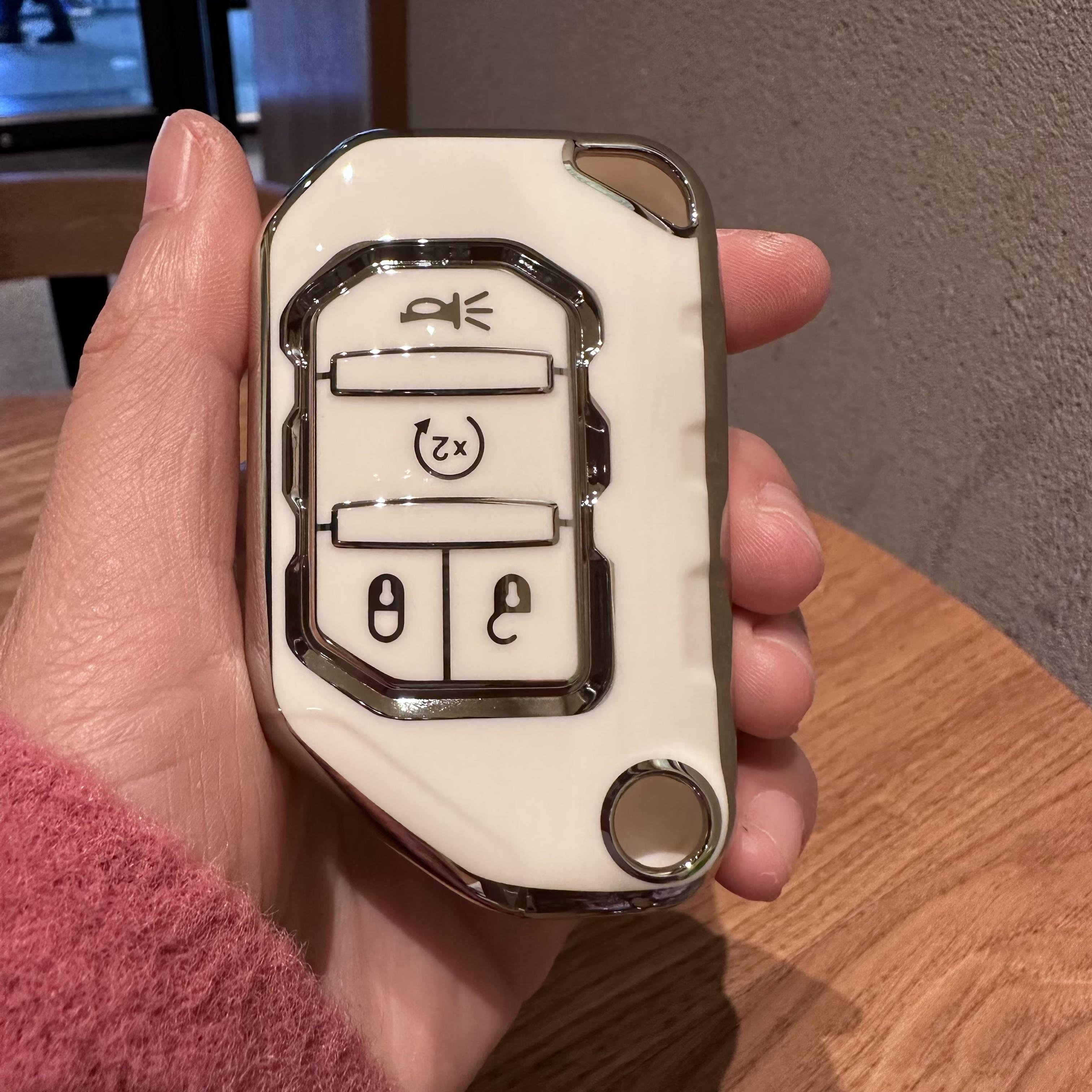 

Key Case Cover For Wrangler JL JLU Gladiator JT Rubicon Sahara JLU Accessories Shell Protector