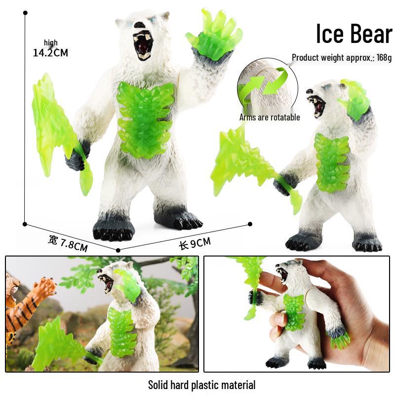 Realistic Mythical Creature Models: Rainbow Dragon, Unicorn, Ice Bear, Monster, Flying Lion, Water Crab