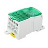 Terminal Block Junction Box Splicing Din Rail Single Pole Power Distribution Box 690V 250A Green