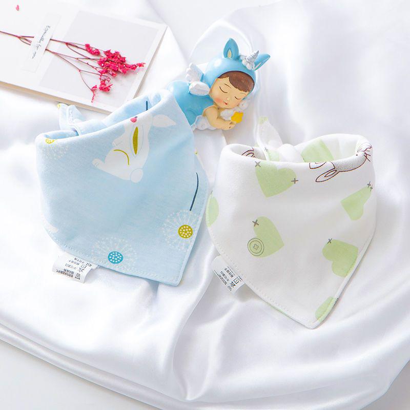 Unisex Triangle Baby Bibs: Pure Cotton, Waterproof, Super Soft, Double Snap, Scarf Wrap