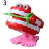 Funny Cartoon Teeth Denture Foot Wind Up Clockwork Educational Kids Spring Toy