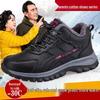 Chaussures d'hiver imperméables pour femme - Doublées de velours, antidérapantes, en laine, semelle souple pour le confort des personnes d'âge moyen