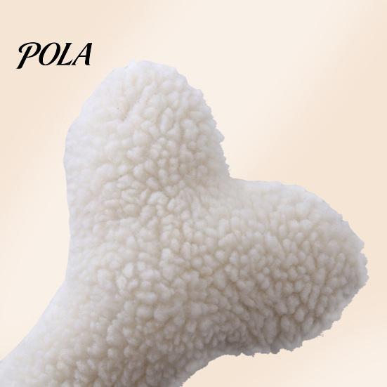 Plush Dog Chew Toy Squeaky Bone Toy, Soft Lamb Wool Chewing with Built-in Sound, Washable Interactive Fetch for Small Medium Dogs, Bite-Resistant