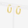 ESTELLE [Official] Women's Silver Earrings with Yellow Gold Plated Cubic Zirconia (Product Code: 0776-0068-0000-0000)