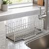 Sponge and Cloth Drainer Rack Polished Finish Holder with Divider