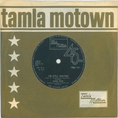 7inch Record DIANA ROSS  Im Still Waiting TMG781 Tamla Motown 1971 UK SoulFunk Used