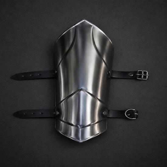 Steel Balthasar Greaves  Handmade Knight Shin Guards  Medieval LARP Leg Armour