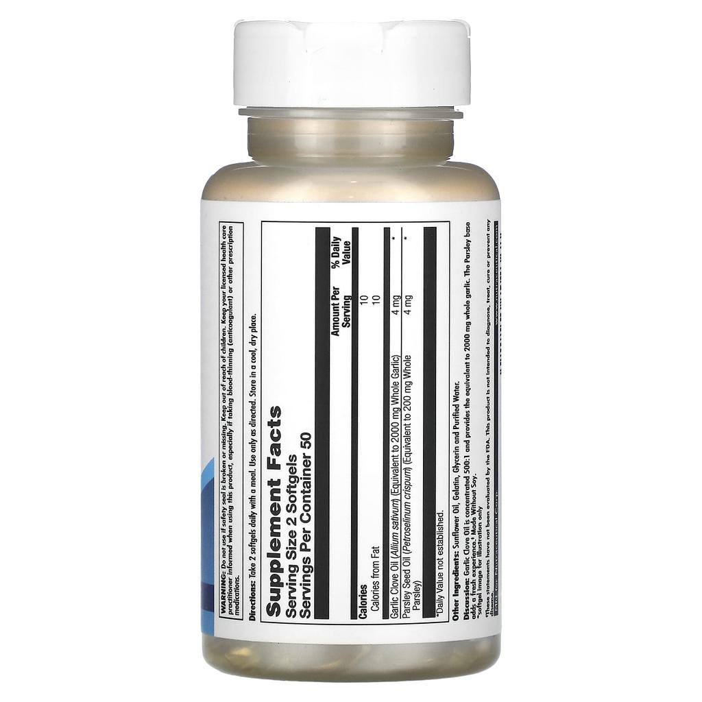 Knoblauchöl, 100 Weichkapseln