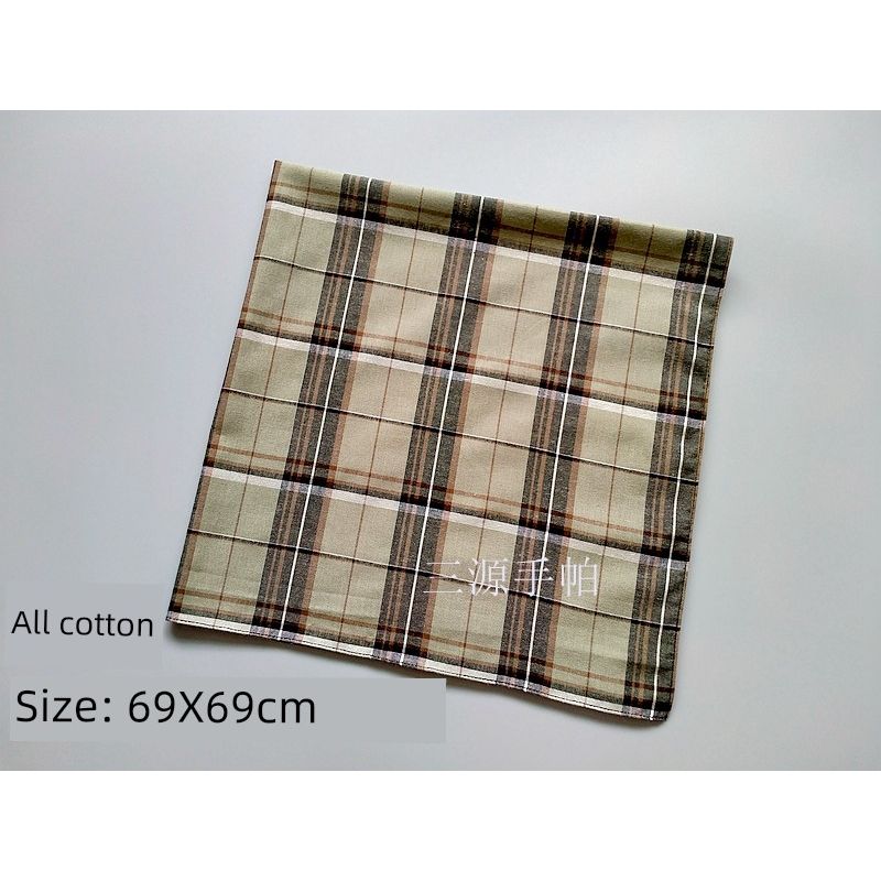 

70x70см Очень большой размер Покрывало Оберточное полотенце Носовой платок Army Green IV (pure cotton)