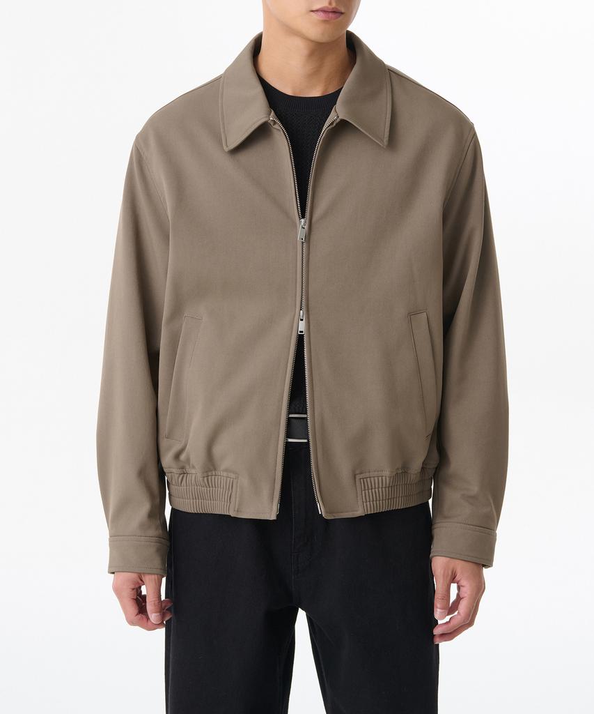 Musinsa Standard Relaxed Minimal Blouson Jacket [Light Brown]