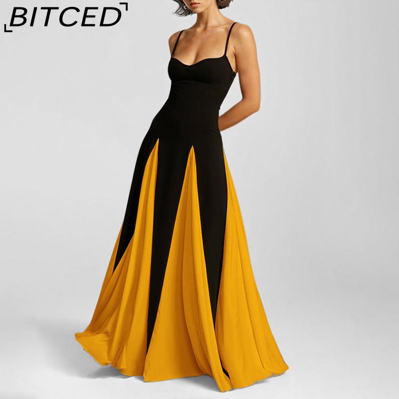 BITCED Women's Fashionable Evening Gown Dress: Elegant, Sensual, Backless, Figure-Hugging