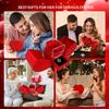 Elegant 100-Language "I Love You" Necklace with Red Rose & Heart Pendant In Luxury Gift Box - Valentine's Day, Mother's Day