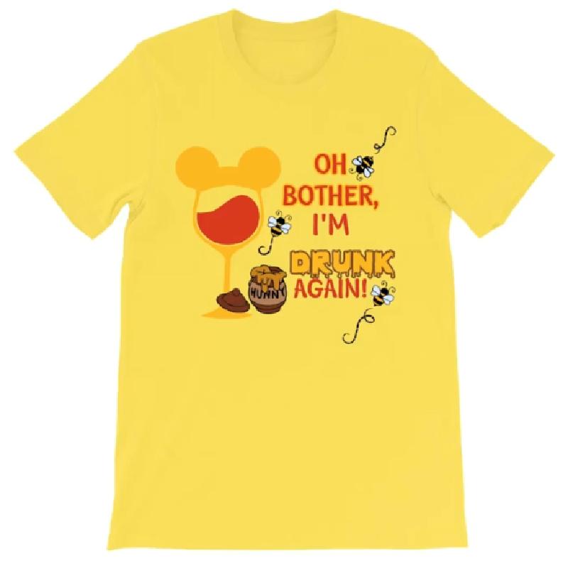 

202526 Summer Winnie the Pooh 100 Pure Cotton Tshirt Casual Top for Unisex and Unisex Loose Shortsleeved Breathable S