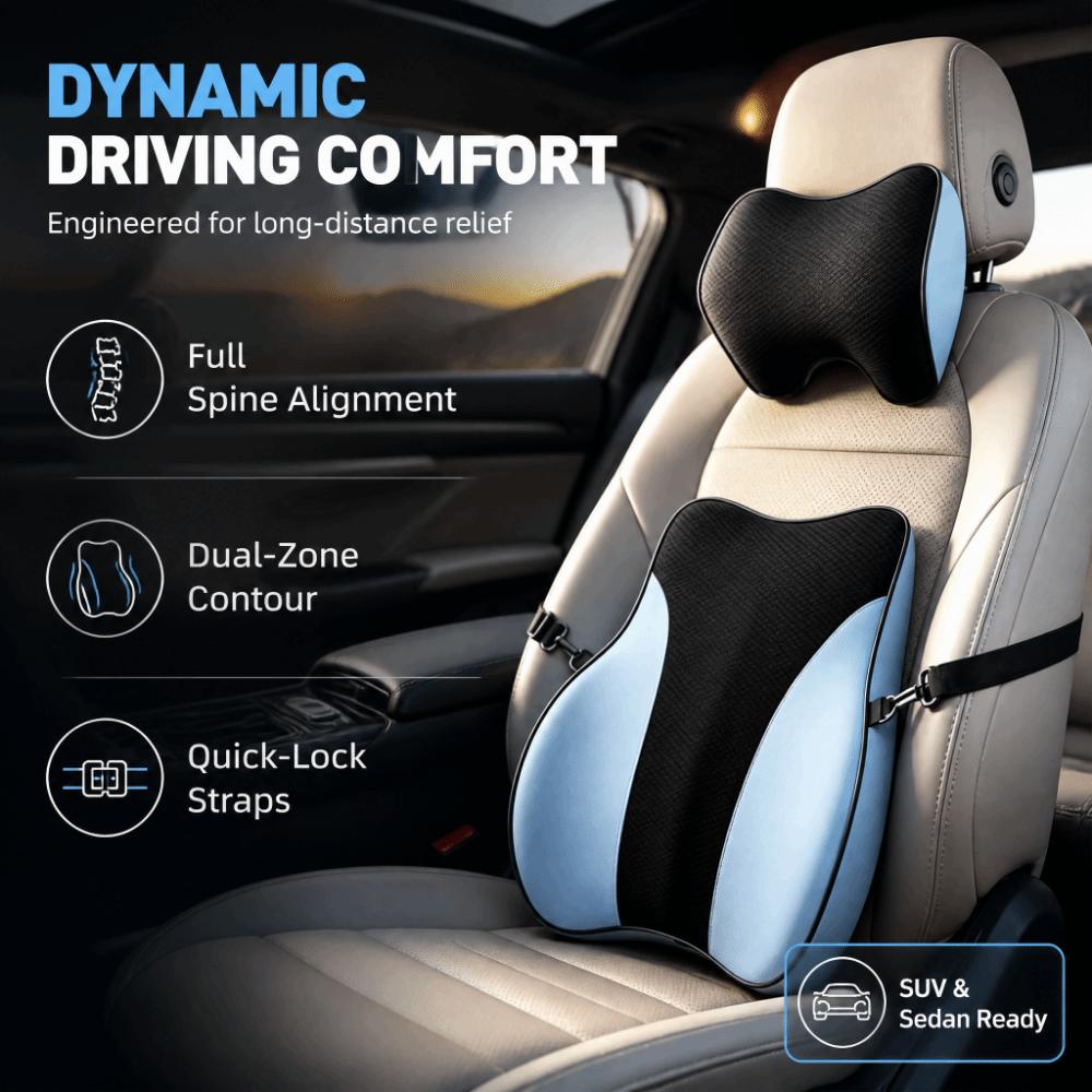Mesh Lumbar Support Pillow Mesh Breathable Waist Cushion Universal Car Headrest Waist Support