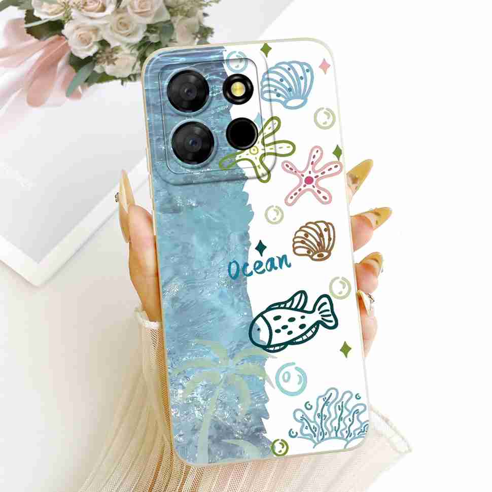 For itel A60 2022 Case Cute Rabbit Sunflower Silicone Soft ShockProof Back Cover For ITEL A 60 A60 ITELA60 Fundas Bumper Capas