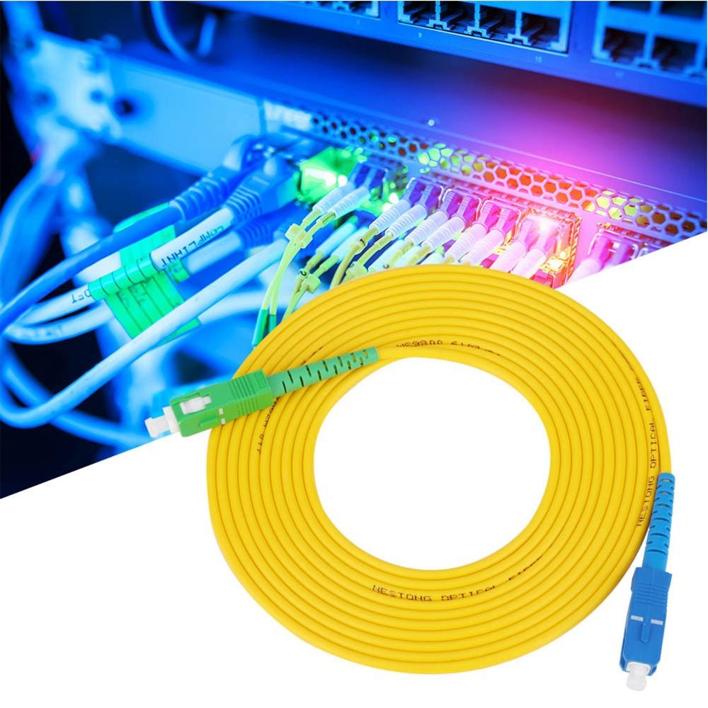 High Performance Singlemode Fiber Optic Patch Cable PVC 15M Fiber Optic Jumper SC/UPC-SC/APC Ptical Patch Cord Multimedia