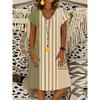 Bohemian-style Short-sleeve Dress