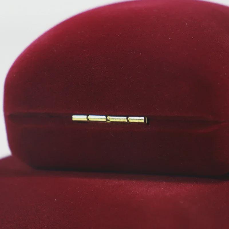 Flanelová úložná krabička na šperky na prsteny, náušnice, náhrdelníky, přívěsky a náramky