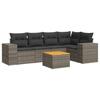 VidaXL Salon de Jardin avec Coussins 6 pcs, Canapés de Patio, Ensemble de Meubles, Mobilier de Terrasse Extérieur, Gris 3225437