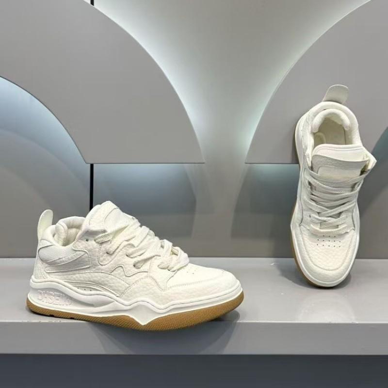 Kids Shoes Mens White Chunky Sole Casual Sneakers Low Top Breathable Sport Shoes Youth