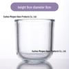 European Style Thick-Walled Crystal Glass Candle Holder for Aromatherapy and DIY Candles