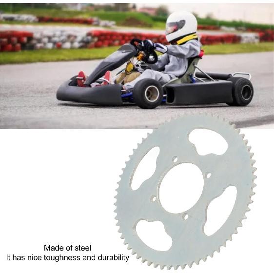 64T Chainring, Durable Steel Sprocket for Mini Motorcycles, 54mm Inner Diameter 4 Hole Gear, for 47cc 49cc Pocket Bikes Go-Karts and Riding