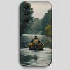 Bass Boat Lure Fishing Phone Case For Samsung Galaxy A13,21s,22,31,32,40,52,71,A91 Soft Black Shell