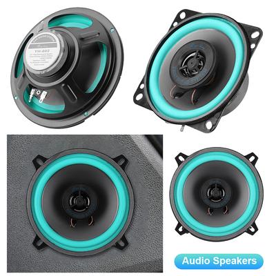 Altavoz Universal para Coche de 4/5/6 Pulgadas 100W/160W Audio para Coche Música Estéreo Sensibilidad 92dB Altavoz de Rango Completo Impermeable Bocina de Audio para Coche