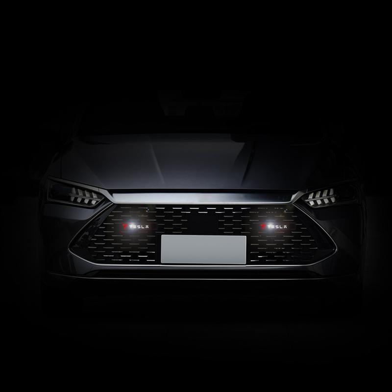 1 ks Dekoratívne svetlo do auta LED Predná maska chladiča Znak Odznak Dekorácia Pre Tesla Model S Model X Model Y Cybertruck Model 3 Model Y