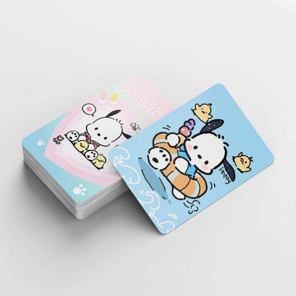 Sanrio Photocard Goods LOMO Illustration Photocard 60pcs + Mini Sticker 32pcs, Pochaco, 1ea