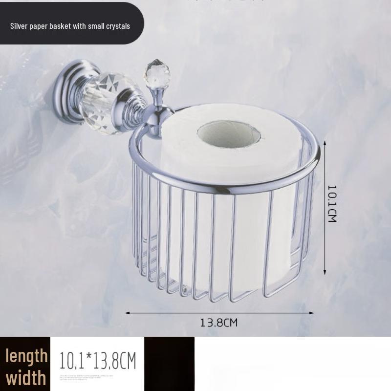 Elegant Copper Wall-Mounted Toilet Paper Holder with Shelf