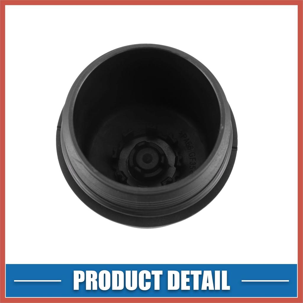 ACROPIX Engine Oil Filter Housing Cover Cap No.11428575907 for BMW X1 28i 2.0L 2016-2019 for BMW X2 2018-2019 Plastic Black Car Parts