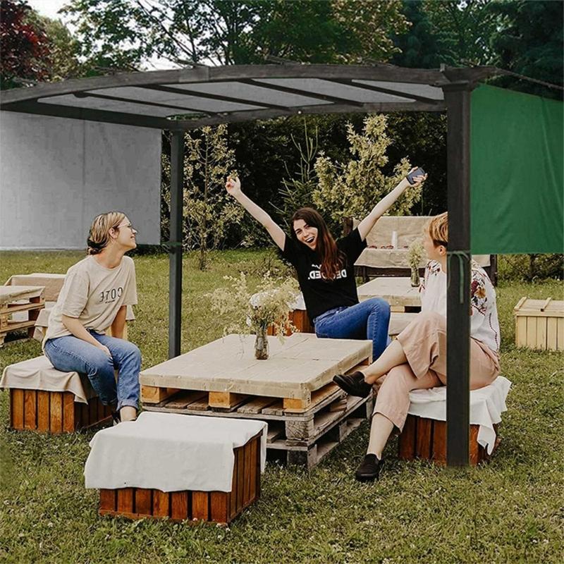 Universal Gazebo Replacement Canopy Waterproof 190T Polyester Fabric Fit Most Outdoor Patios Shelter Top For All Weather Protective