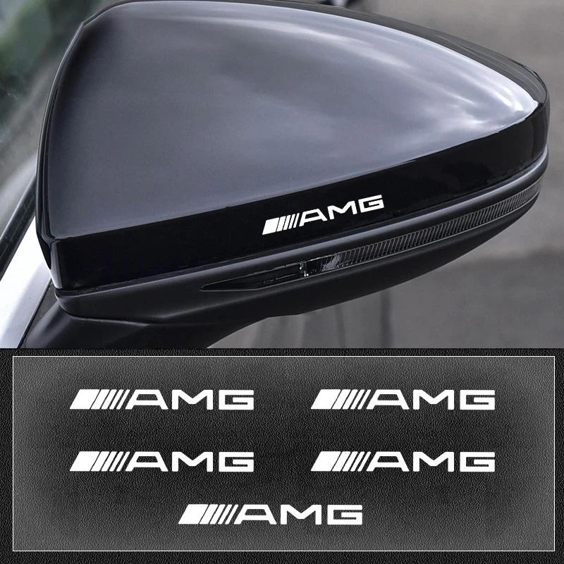 5/10pcs Car Interior Decoration Stickers Pasted Waterproof Decor For Mercedes Benz AMG A C E Class W201 W210 W108 W204 W205 W203