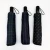 Foreign Trade Order! 10-Bone Reinforced Polka Dot Plaid 70% Off Fully Automatic Portable Windproof Folding Umbrella for Adults and Students