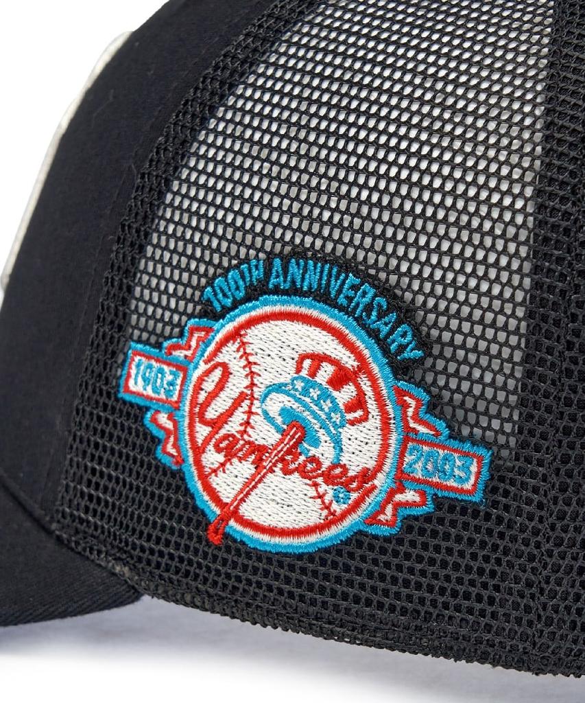 Emelbi Signature Patch Mesh Cap Ny (Black)