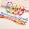 1Pcs Double Knot Hand Woven Rope Keychain Hanging Chain Ring Cord Phone Lanyard Anti-Loss Rope Keyring Wrist Strap